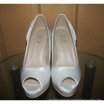 New Design Ladies High Heel Peep Toe Wedding Dress Stiletto (HCY02-1639)